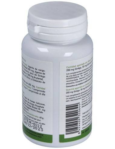 Ginkgo Biloba 600Mg. 100Comp. de Plantapol