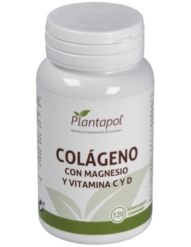 Colageno, Magnesio, Vitamina C y D (120 Comprimidos 600 Mg)                                                     de Plantapol