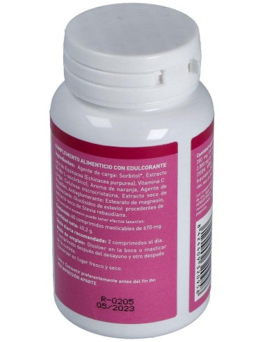 Equinacea, Propóleo y Vitamina C Masticable (60 Comprimidos 670 Mg)                                  de Plantapol