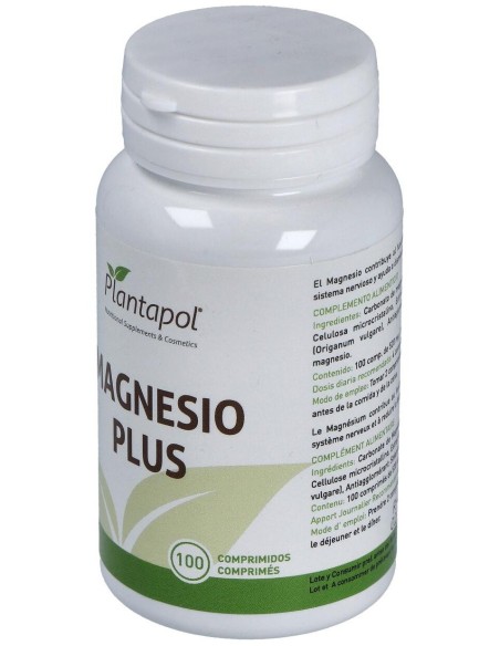 Magnesio Plus (100 Comprimidos 520 Mg) de Plantapol