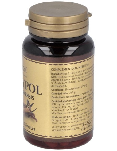 Cordypol (Hongo Cordicepssinensis, Vit C) de Plantapol