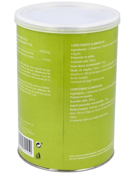 Gluta Int Plus (Glutamina, Hinojo) Polvo 500Gr. de Plantapol
