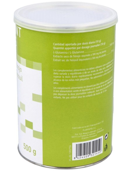 Gluta Int Plus (Glutamina, Hinojo) Polvo 500Gr. Plantapol