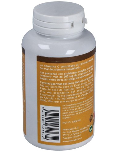 Super C ( Acerola, Escaramujo, Vitamina C) de Plantapol