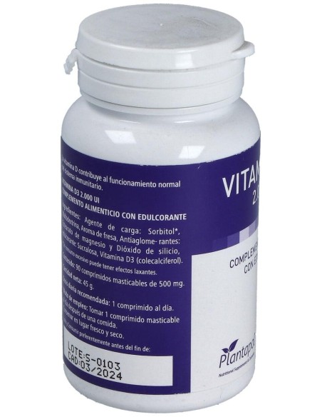 Vitamina D3 2000Ui 90Comp. Mast. de Plantapol