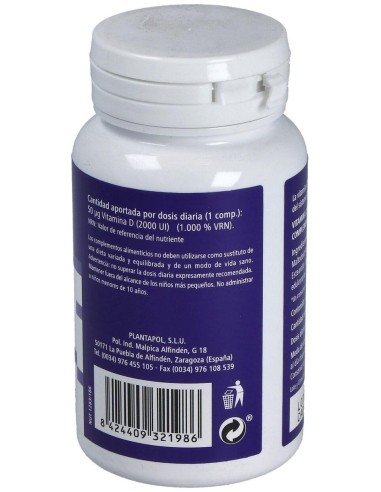 Vitamina D3 2000Ui 90Comp. Mast. de Plantapol
