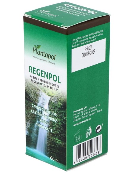 Regenpol (Aceite de Oliva, Rusco, Cardo Corredor, Castaño Indias, Árbol de Te)  de Plantapol