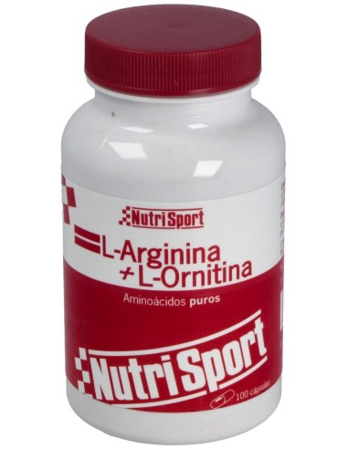 L-Arginina L-Ornitina 500Mg. 100Cap. de Nutrisport