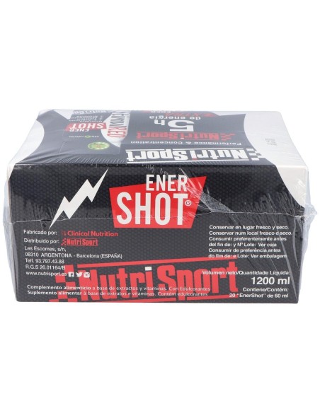 Stimul Red Ener Shot Caja 20Unid.X60Ml. de Nutrisport