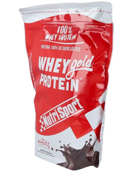 Whey Gold Protein Chocolate Bolsa 500Gr. de Nutrisport