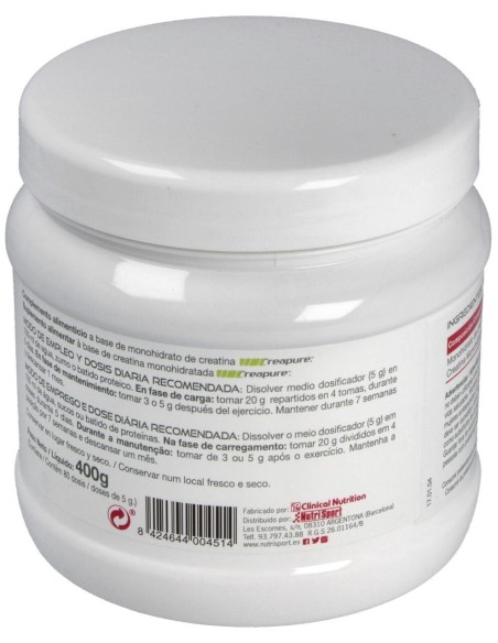 Creatina 500Mg. 400Gr.Polvo de Nutrisport