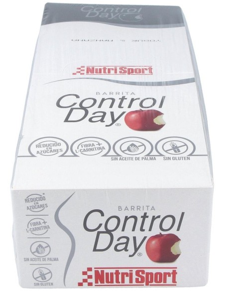 Barrita Yogurt-Manzana Controlday Caja 28Uds. de Nutrisport