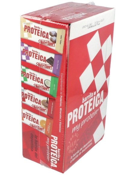 Barrita Proteica Vainilla-Cookies Caja 24Uds de Nutrisport