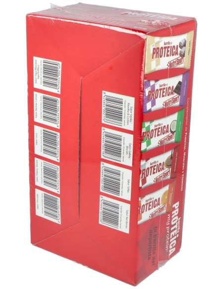 Barrita Proteica Vainilla-Cookies Caja 24Uds de Nutrisport