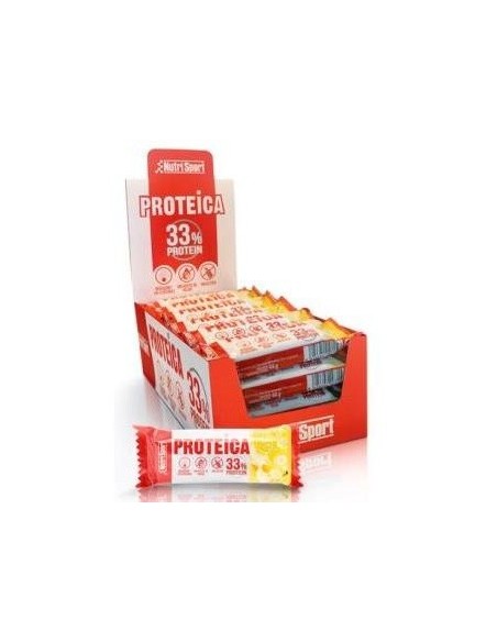 Barrita Proteica Platano Caja 24Unid. Nutrisport