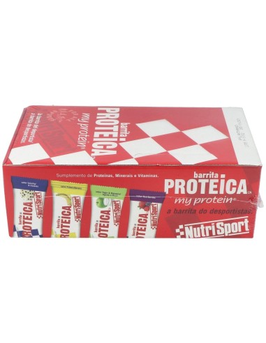 Barrita Proteica Platano Caja 24Unid. Nutrisport