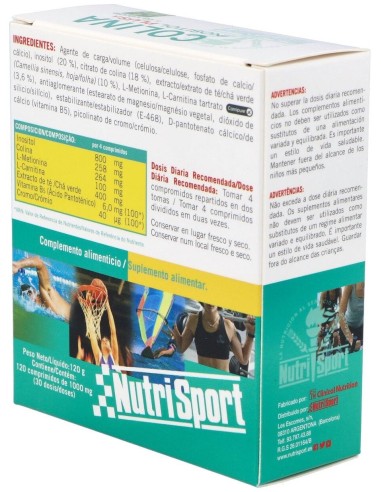 Colina Inositol Plus + Te Verde 120Comp. de Nutrisport
