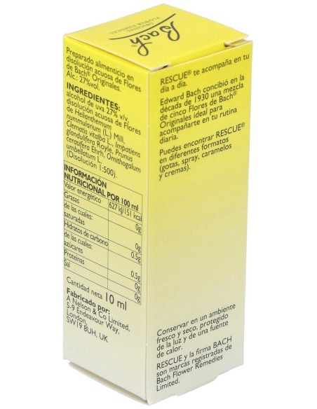 Rescue Remedy Gotas 10Ml. Flores Bach de Flores Bach Original