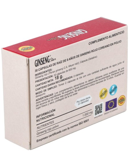 Ginseng Rojo Star 30Cap de Robis