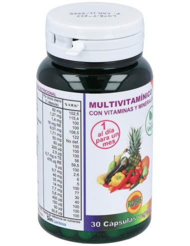 Multivitaminico Mineral 30Caps. de Robis