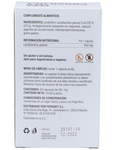 Fepa-Prosiluet 60Cap. de Fepadiet