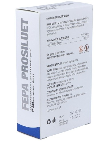 Fepa-Prosiluet 60Cap. de Fepadiet