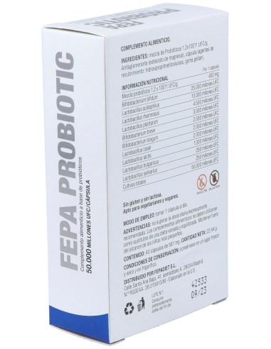Fepa-Probiotic 40Cap. de Fepadiet
