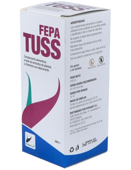 Fepa-Tuss 250Ml. de Fepadiet
