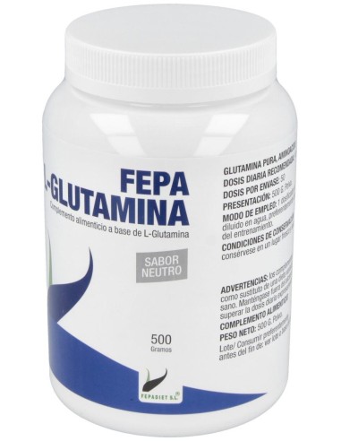 Fepa-L-Glutamina Sabor Neutro 500Gr. de Fepadiet