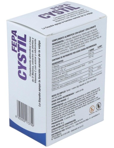 Fepa-Cystil 12Sbrs. de Fepadiet