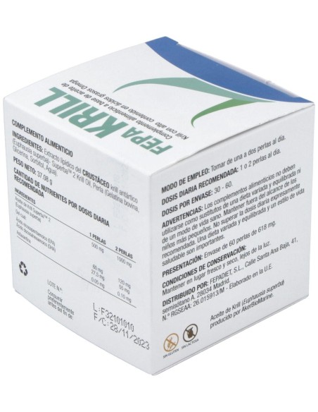Fepa-Krill 500Mg. 60Perlas de Fepadiet