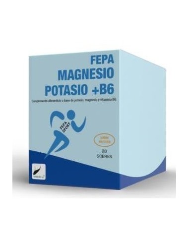 Fepa Sport Magnesio+Potasio+B6 Naranja 20Sbrs. de Fepadiet