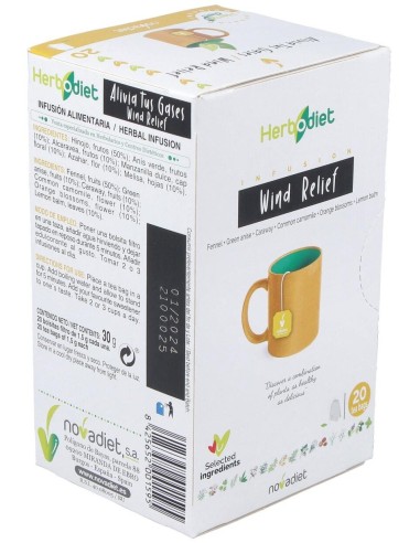 Herbodiet Inf. Alivia Tus Gases 20Filtros de Novadiet