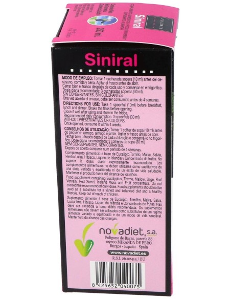 Siniral 250Ml. de Novadiet
