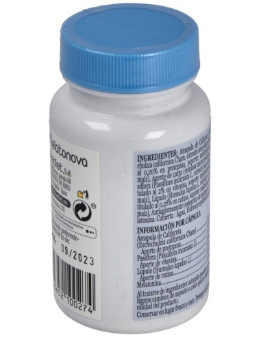Melatonova Cápsulas Envase de 60 cápsulas vegetales. de Novadiet