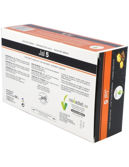 Jal-5 Viales Envase de 20 viales de 10 ml. de Novadiet