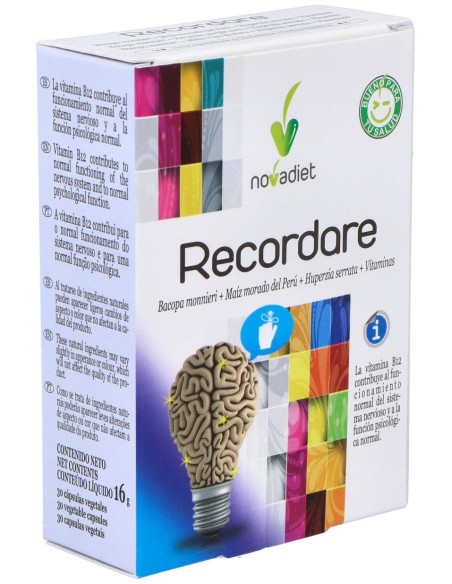 Recordare Envase de 30 cápsulas vegetales. de Novadiet