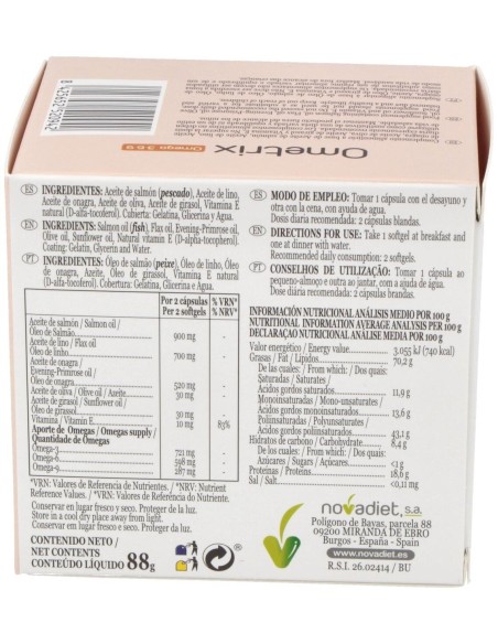 Ometrix 3-6-9 60Cap. de Novadiet