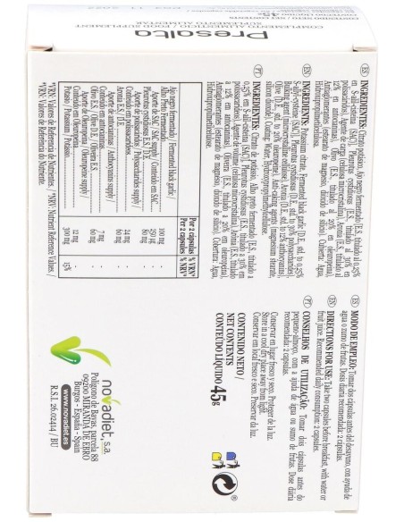 Presalta 60Cap.Veg. de Novadiet