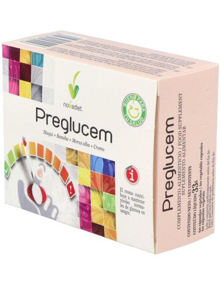 Preglucem Envase de 60 cápsulas vegetales. de Novadiet