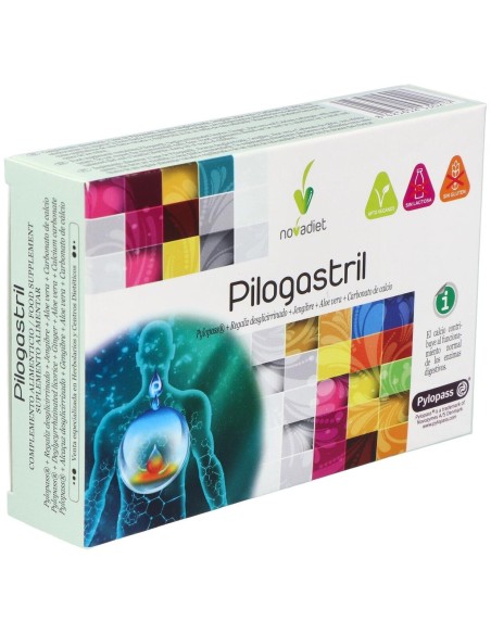Pilogastril Envase de 30 comprimidos masticables. de Novadiet