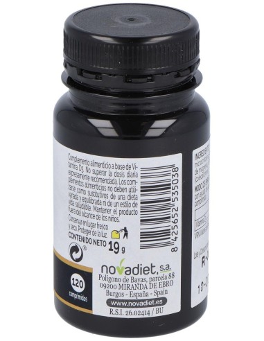 Vitamina D3 1000 Ui Envase de 120 comprimidos. de Novadiet