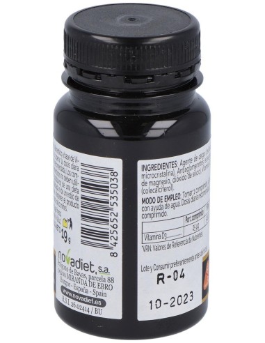 Vitamina D3 1000 Ui Envase de 120 comprimidos. de Novadiet