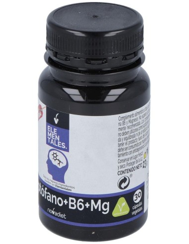 Triptofano+B6+Mg 30Cap. Elementales de Novadiet