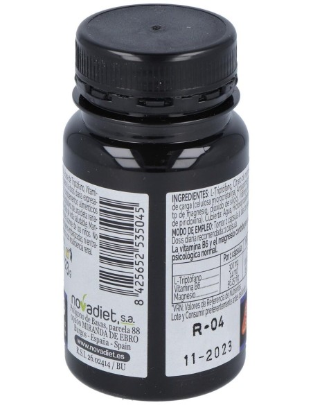 Triptofano+B6+Mg 30Cap. Elementales de Novadiet