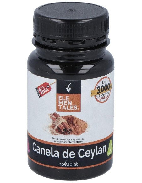 Canela De Ceylan Envase de 30 cápsulas vegetales. de Novadiet