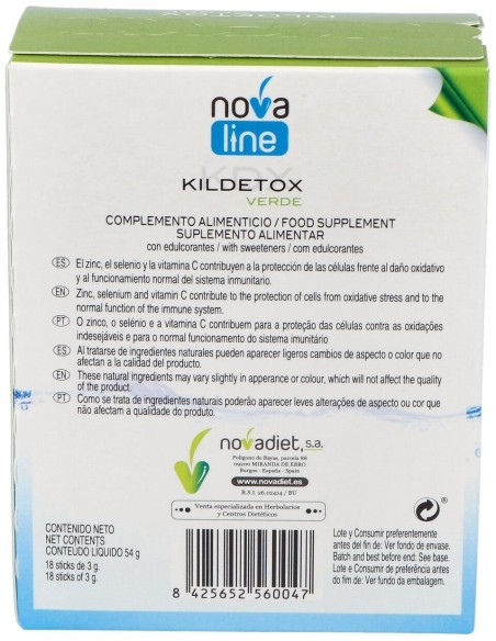 Kildetox Verde 18Sticks de Novadiet