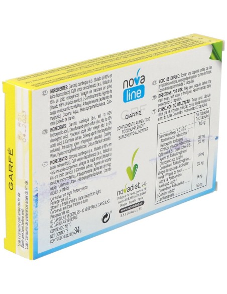 Garfe 60Caps.Veg. de Novadiet