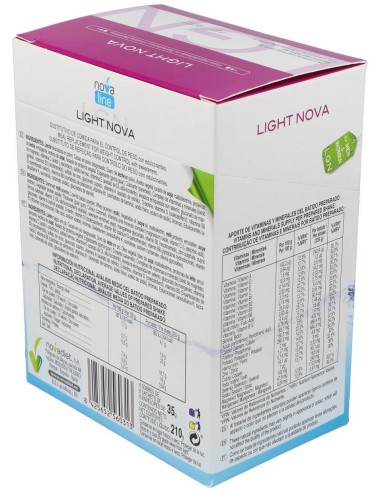 Light Nova Chocolate Envase de 6 sobres de 35 g. de Novadiet