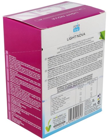 Light Nova Chocolate Envase de 6 sobres de 35 g. de Novadiet